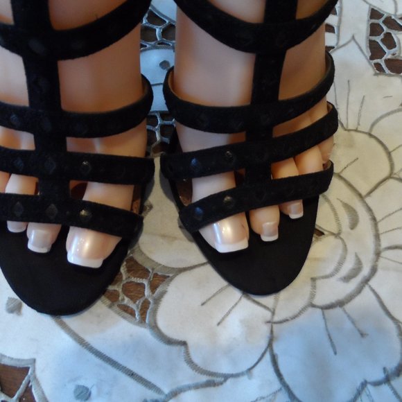 Alaia Black Multi-Strap Heels - Picture 7 of 16